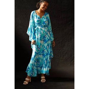 Anthropologie Bel Kazan Floral Kaftan